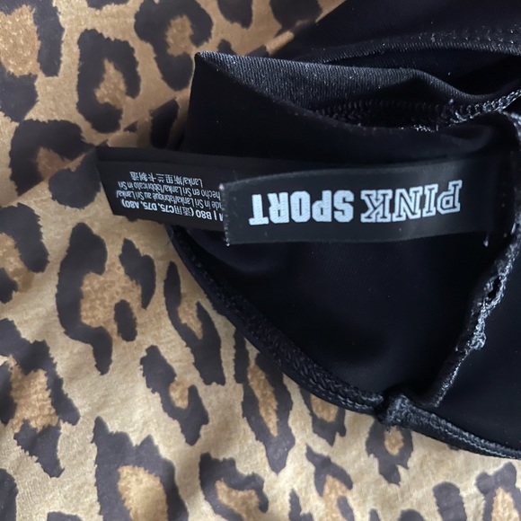 Pink Sports bra one shoulder strap - Picture 3 of 4